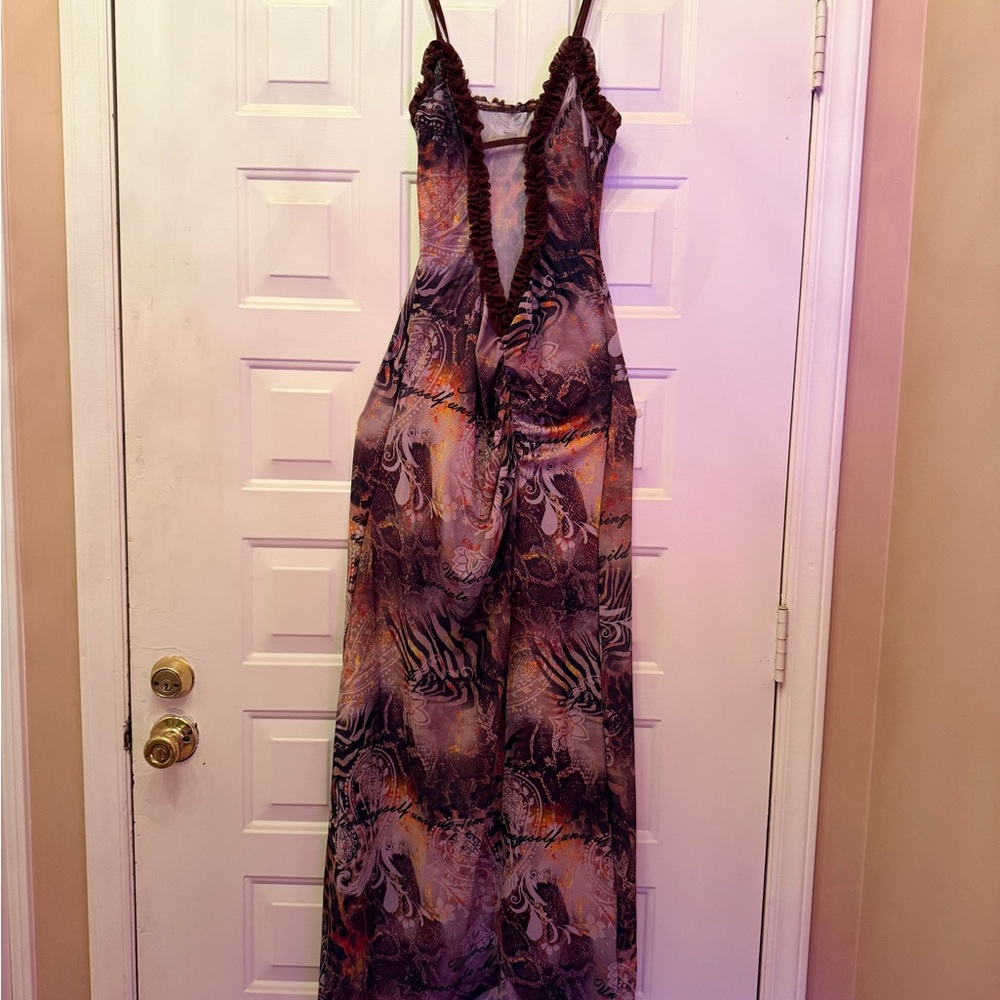 Elegant Multicolor Maxi Dress